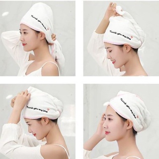 Khăn quấn tóc lau đầu, ủ tóc nhanh khô siêu thấm hút ikea hàn quốc, khăn mũ hấp dầu spa salon thần thánh cao cấp