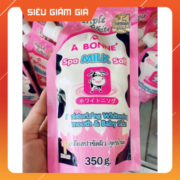[ HCM ]  Muối tắm trắng tẩy tế bào chết con bò Abonne Thái Lan-350gram | BigBuy360 - bigbuy360.vn