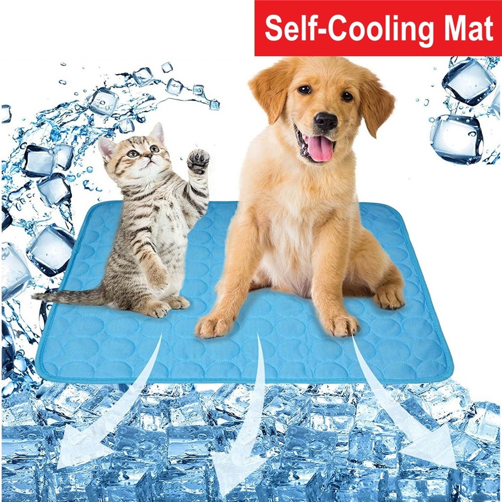Tấm thảm gel làm mát kích thước 40 * 30cm/ 50 * 40cm/ 70 * 55cm mới dành cho thú cưng