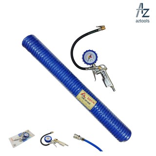 Combo bộ 2 món Bơm hơi có đồng hồ áp suất+dây hơi 12m loại xịn