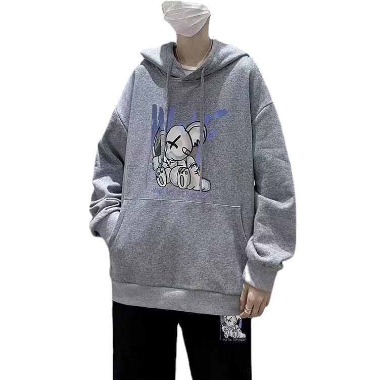 Áo hoodie Dáng Rộng In Họa Tiết Hoạt Hình Phong Cách hip hop Nhật Bản Chất Lượng Cao Thời Trang Cho Nam Và Nữ