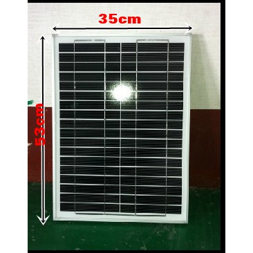 TẤM PIN NĂNG LƯỢNG MẶT TRỜI 15W, 18W, 20W, 25W, 30W, 40W, 50W, 6V mặc định có dây 5m và giá đỡ tấm pin