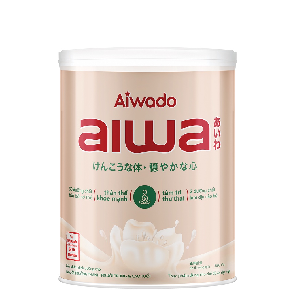 Sữa bột Aiwado Aiwa - Thân Khoẻ Tâm An 350g