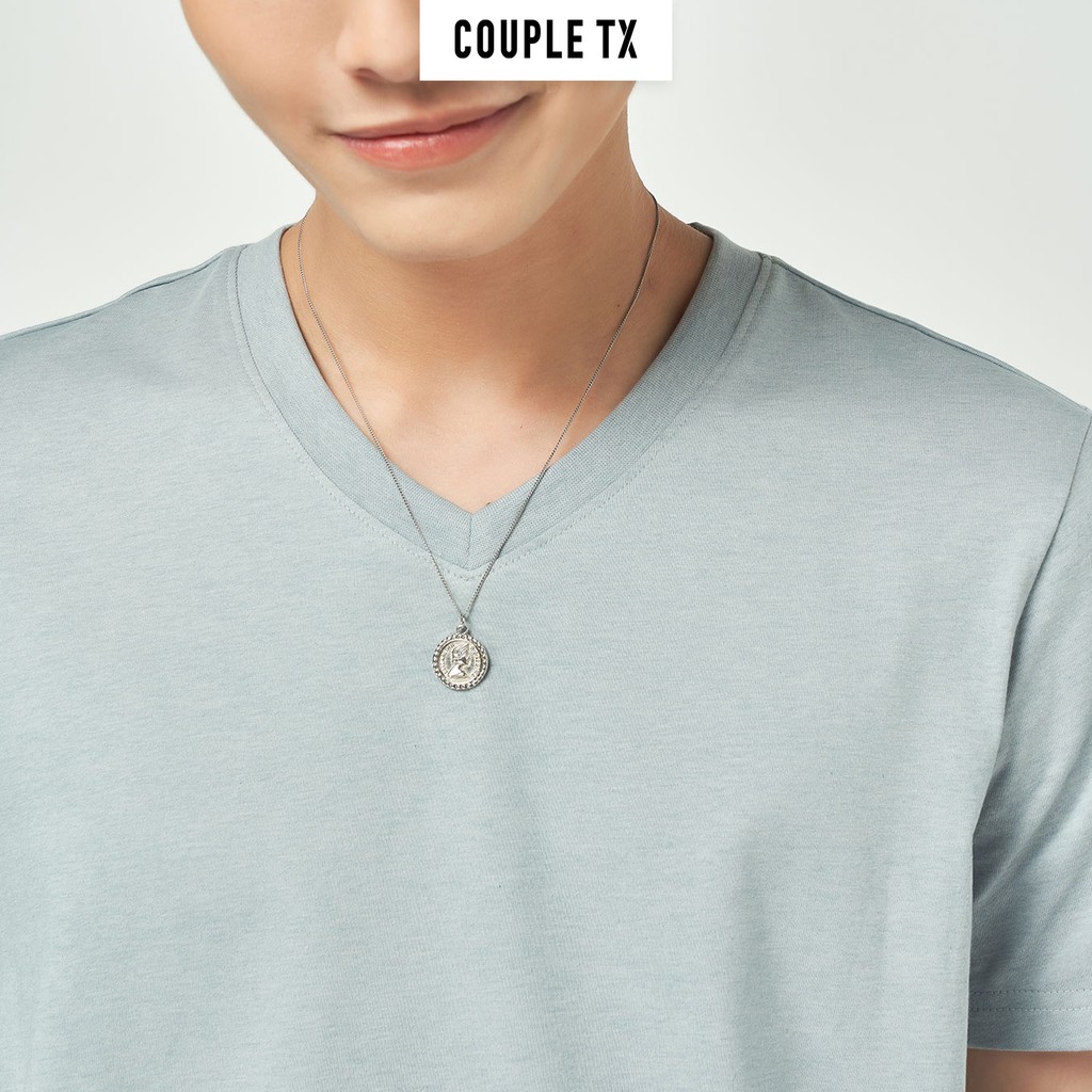 Áo Thun Cổ Tim Basic Nam Couple TX | BigBuy360 - bigbuy360.vn