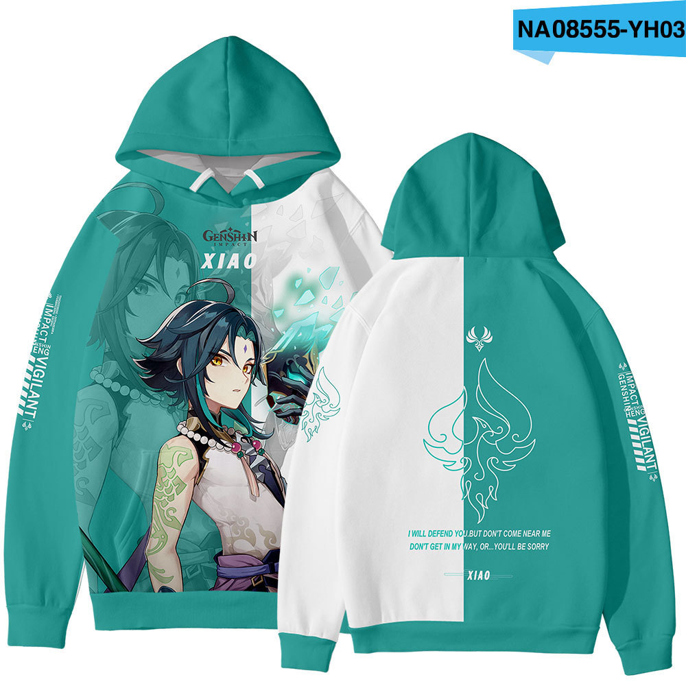 Geshin Impact Áo Hoodie In Họa Tiết Game Genshuin 3d Thời Trang | BigBuy360 - bigbuy360.vn
