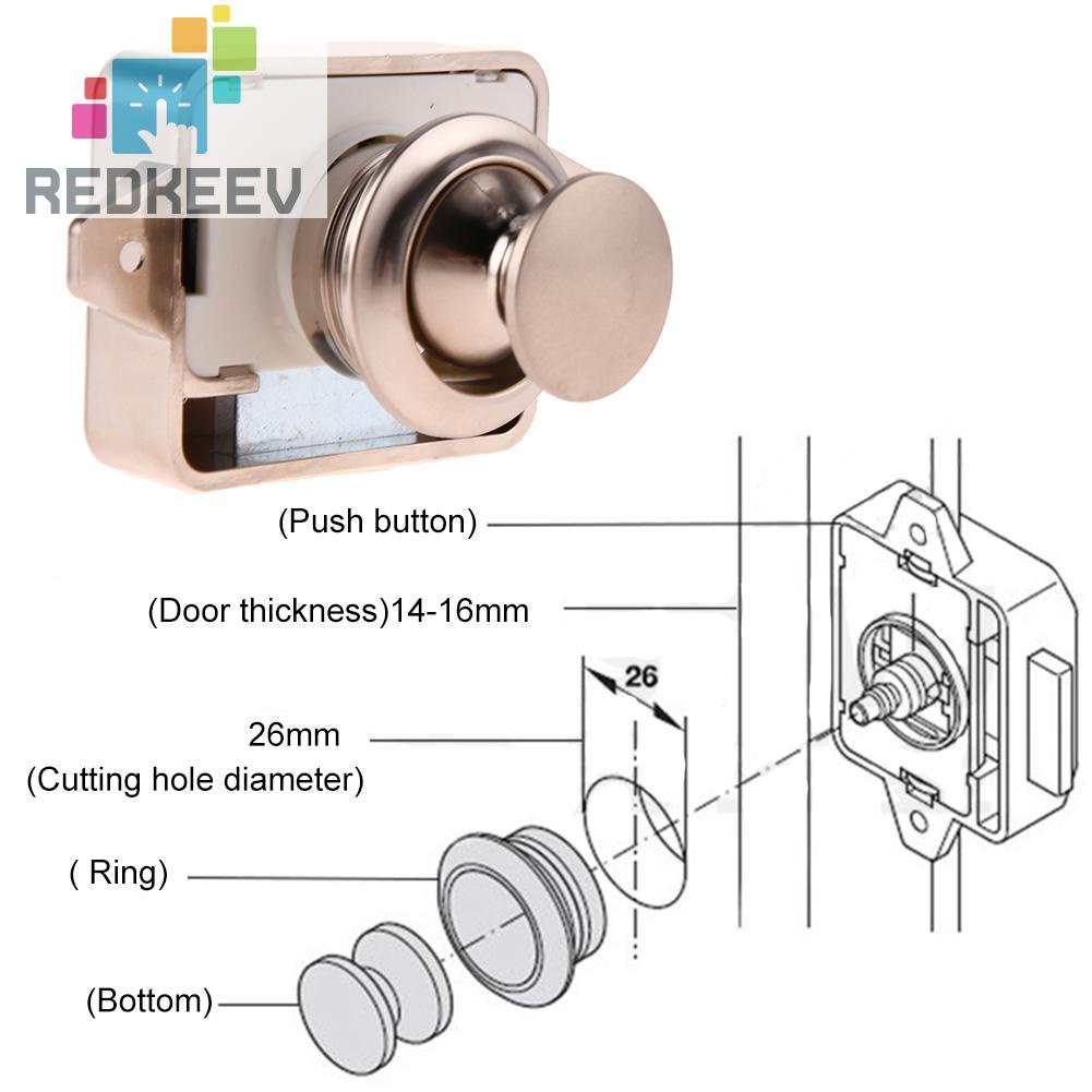 Dụng cụ chốt khóa mở cửa dạng nhấn sử dụng dành cho xe RV