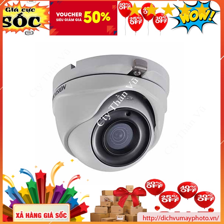 Camera quan sát TVI Hik 5MP – DOME vỏ nhựa, mã DS-2CE56H0T-ITM(F)