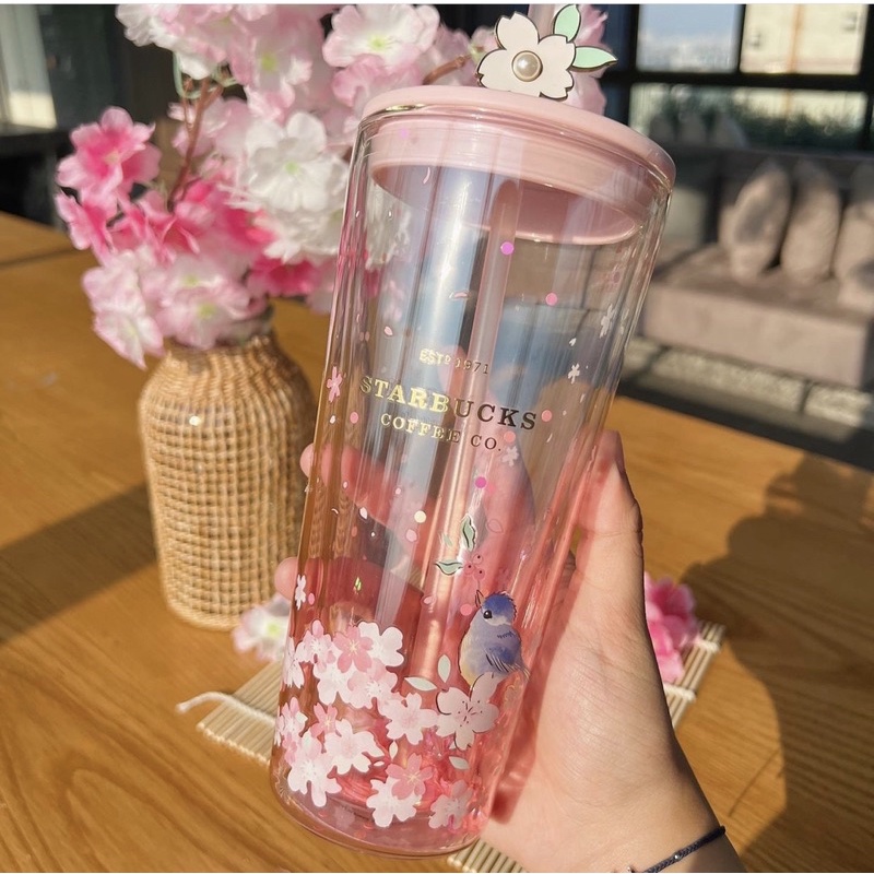 |CHÍNH HÃNG| LY SỨ STARBUCKS 2 LỚP SAKURA SIZE KHỦNG 710ml