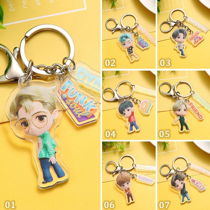 Móc Khóa Acrylic In Hình Các Thành Viên Nhóm Nhạc Bts 2021