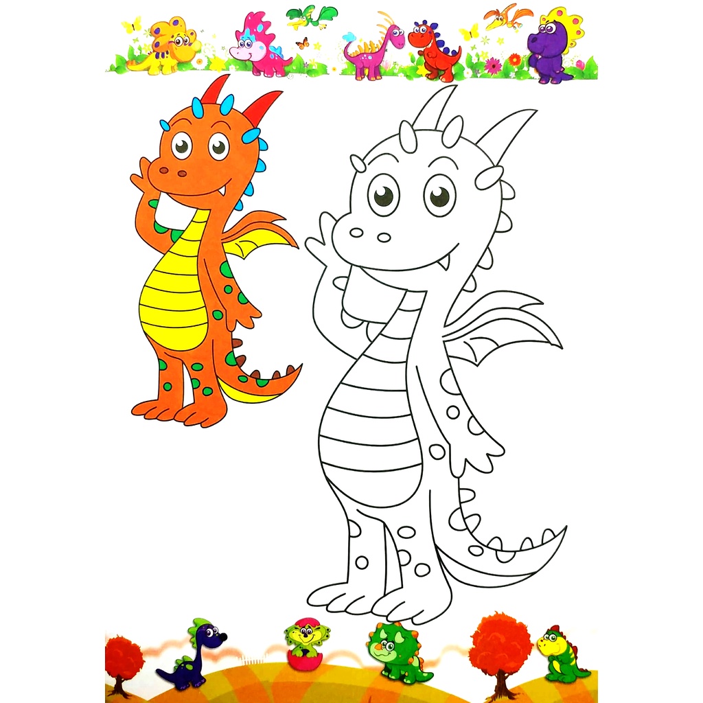 Sách Tô Màu - Vương Quốc Khủng Long - Tập 4