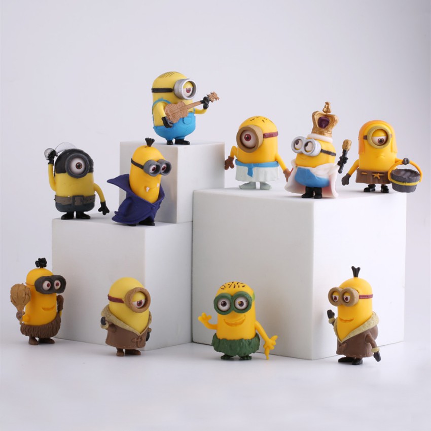 Bộ 10 mô hình Minions dễ thương - Kẻ cắp mặt trăng Despicable