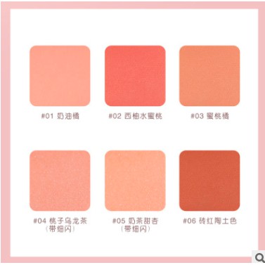 Phấn Má Hồng Lameila Gốm Vitality Blush hàng nội địa Trung (PM 01)