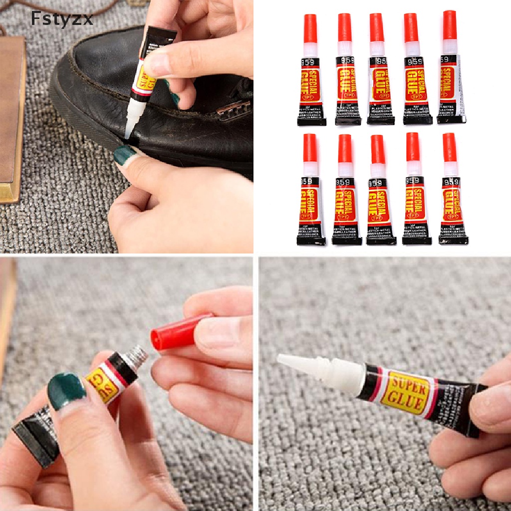 Fstyzx 5/10pcs Instant Strong Glue Metal Glass Cyanoacrylate Adhesive Mend shoes Gel FY