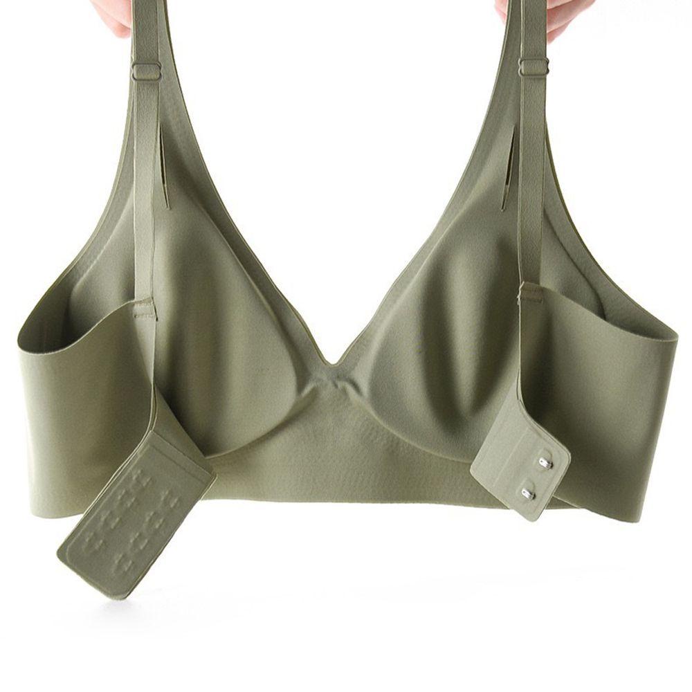 QQMALL Đồ Ngủ Cao Su Latex Mềm Cổ Chữ V Màu Trơn Thiết Kế Thời Trang Cho Nữ