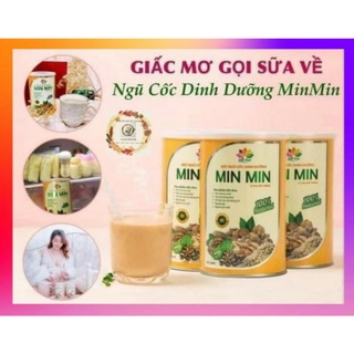 [Chính Hãng ] Ngũ Cốc Bầu Lợi Sữa Min Min 500g
