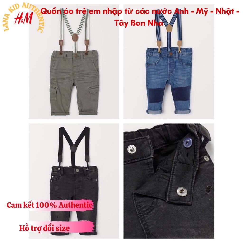 Quần đeo trẻ em bé trai - Size từ 4 tháng đến 4 tuổi - Cam kết 100% HM Authentic
