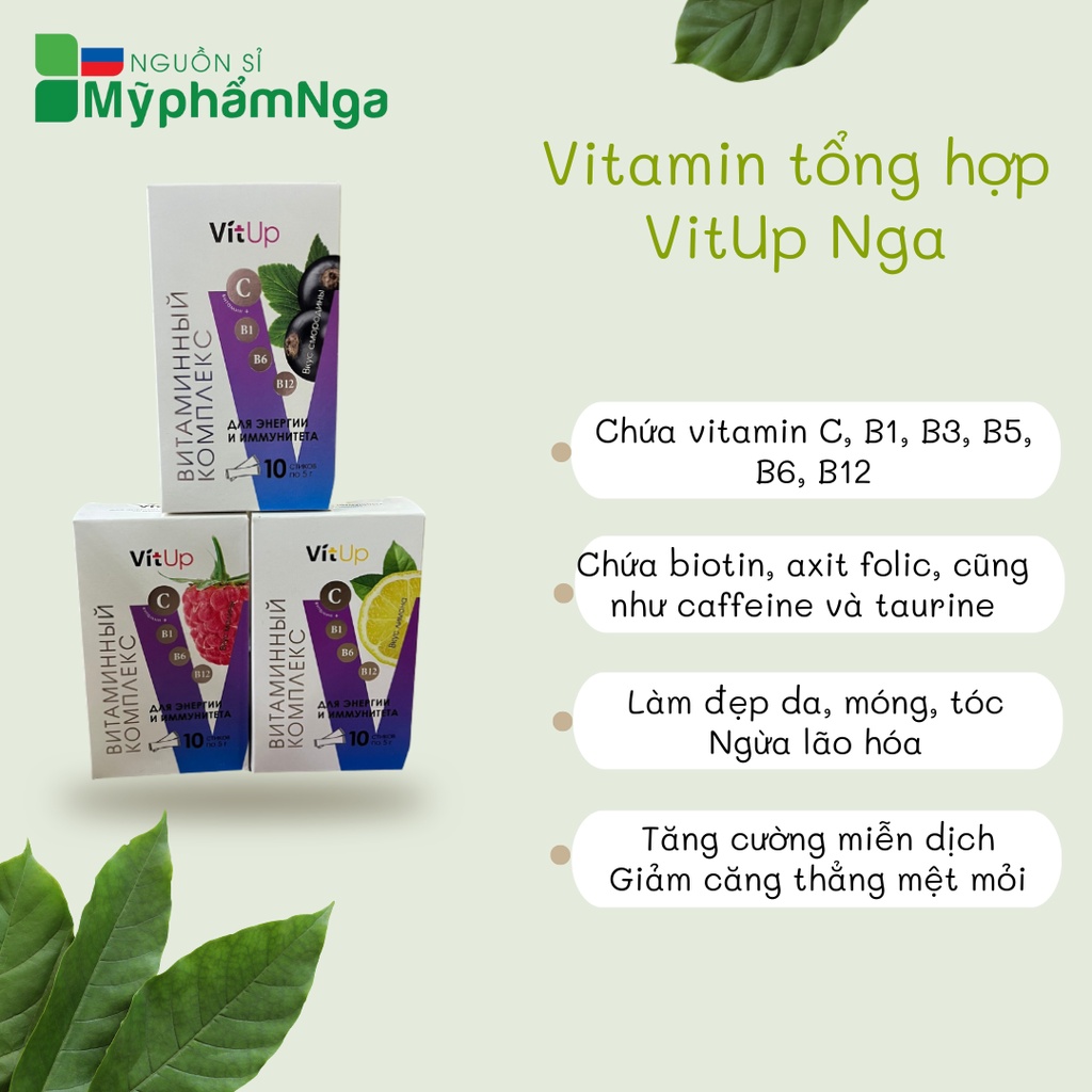 Vitamin tổng hợp Vit Up Nga đẹp da móng tóc