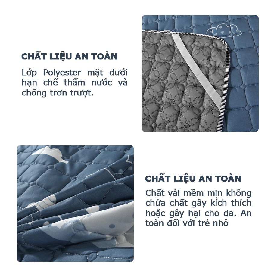 Đệm mỏng trải giường, Nệm trải sàn dùng cho bốn mùa, dễ gấp, sạch sẽ tiện dụng êm thoải mái - missfly