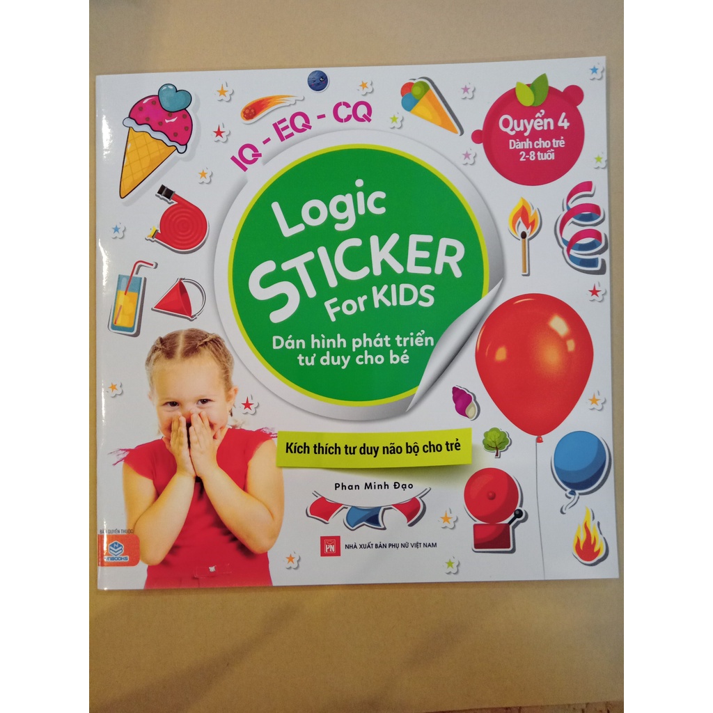 Sách - Logic Sticker for kids - Dán hình phát triển tư duy cho bé - Quyển 4