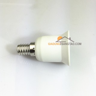 Đầu chuyển đổi đui xoáy từ E14 sang E27
