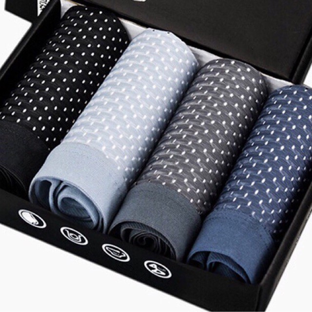 Hộp 4 Sịp Đùi Boxer Thông Hơi Cao Cấp Dành Cho Nam 118