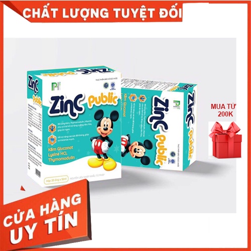 ZinC Public - Bổ sung Kẽm, Lysin Trẻ Hết Biếng Ăn, Hỗ Trợ Tăng Đề Kháng