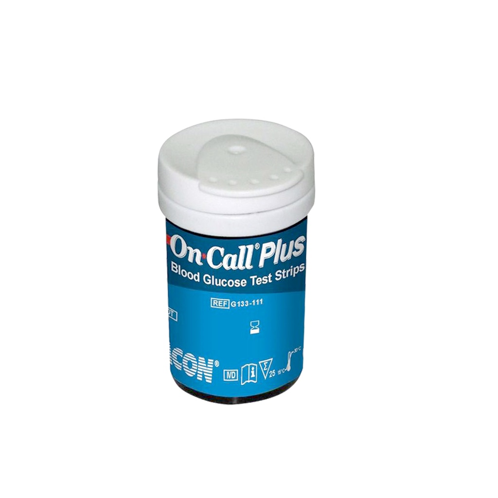 Combo 50 Que thử đường huyết On Call Plus và 50 kim chích máu thử tiểu đường