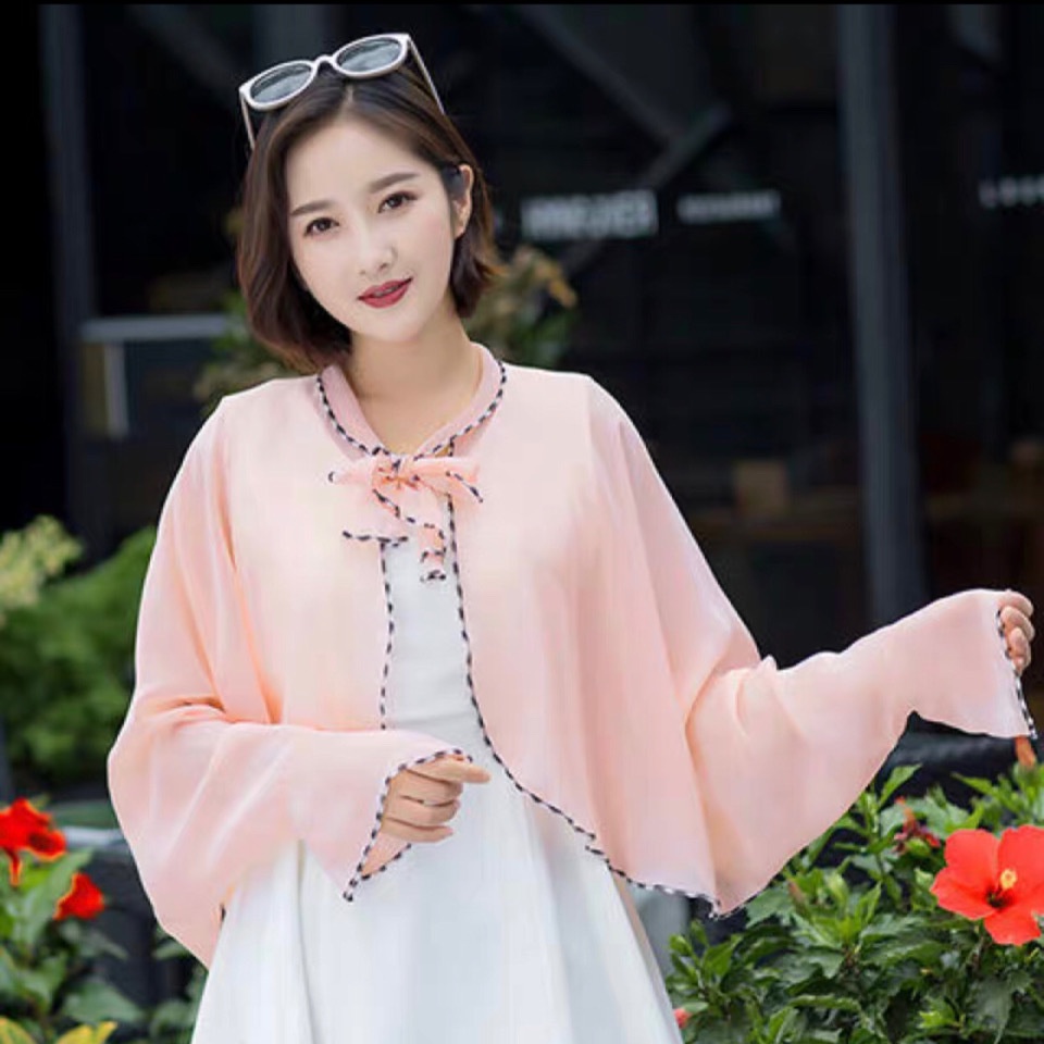 Áo Choàng Ngủ Bằng Voan Mỏng Chống Nắng Thời Trang Mùa Hè Cho Nữ
