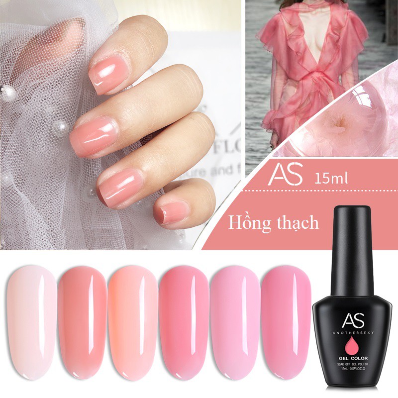 Sơn gel AS - màu thạch hồng mã BL