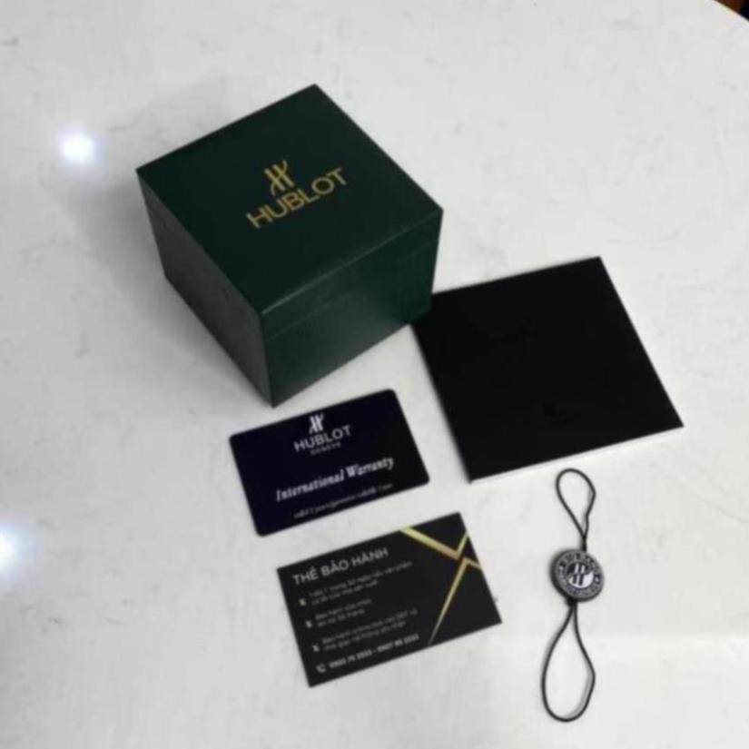 Hộp đồng hồ Hublot đi kèm tag sổ thẻ, hộp đựng đồng hồ quà tặng cao cấp hangbabier