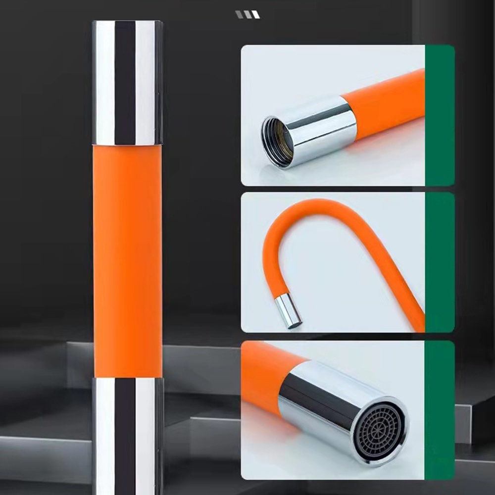 Ống nối dài vòi nước linh hoạt nối vòi bồn rửa có thể quay có thể xoay 720° theo mọi hướng bằng silicone mới 20/30/ 50cm，đầu nối dài vòi nước(dài 20-50cm)