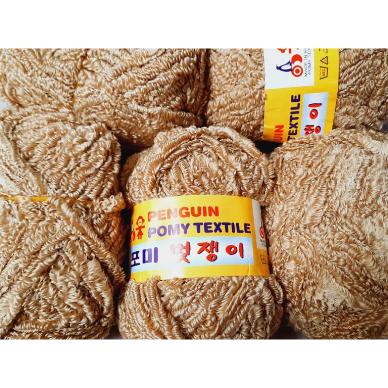 Thanh lý Set 350gr Len xù Pomy Textile, cỡ sợi đại