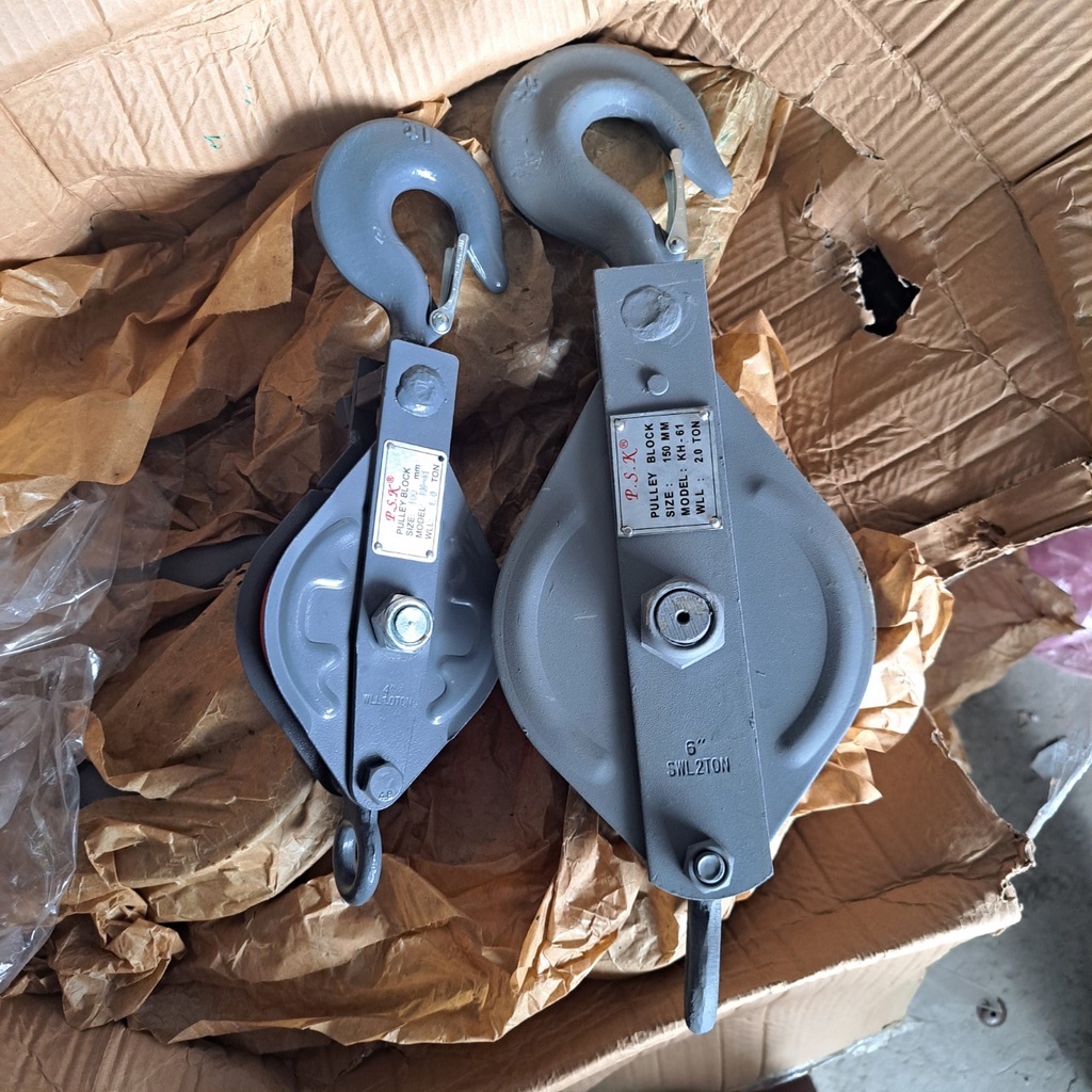 Ròng rọc PSK 500 kg - 1 Tấn - 2 Tấn cáp thép Thái Bình Vina