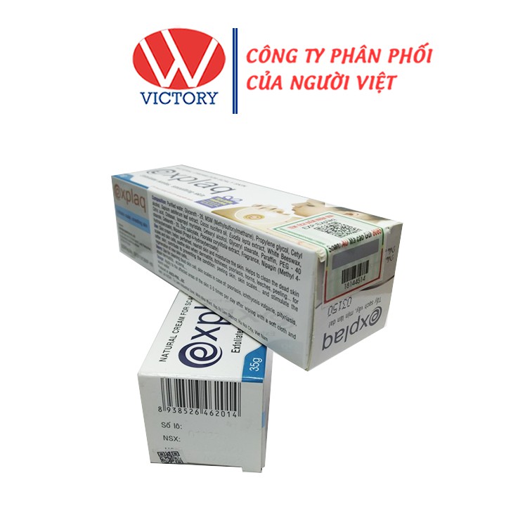 Kem Ngừa Vảy Da Explaq (Tuýp 35g) - Giúp Dưỡng Da Và Làm Sạch Tế Bào Da Chết - Victory Pharmacy