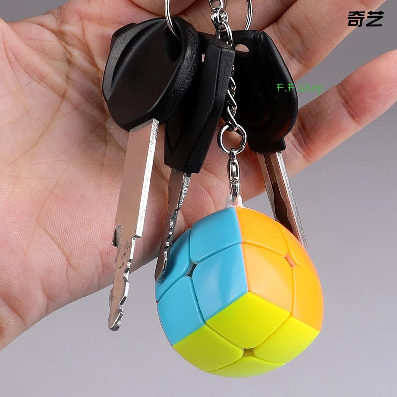 QiYi Mini 2x2 Magic Keychain Móc Khóa Hình Khối Rubik 2x2 2x2x2 Dễ Thương