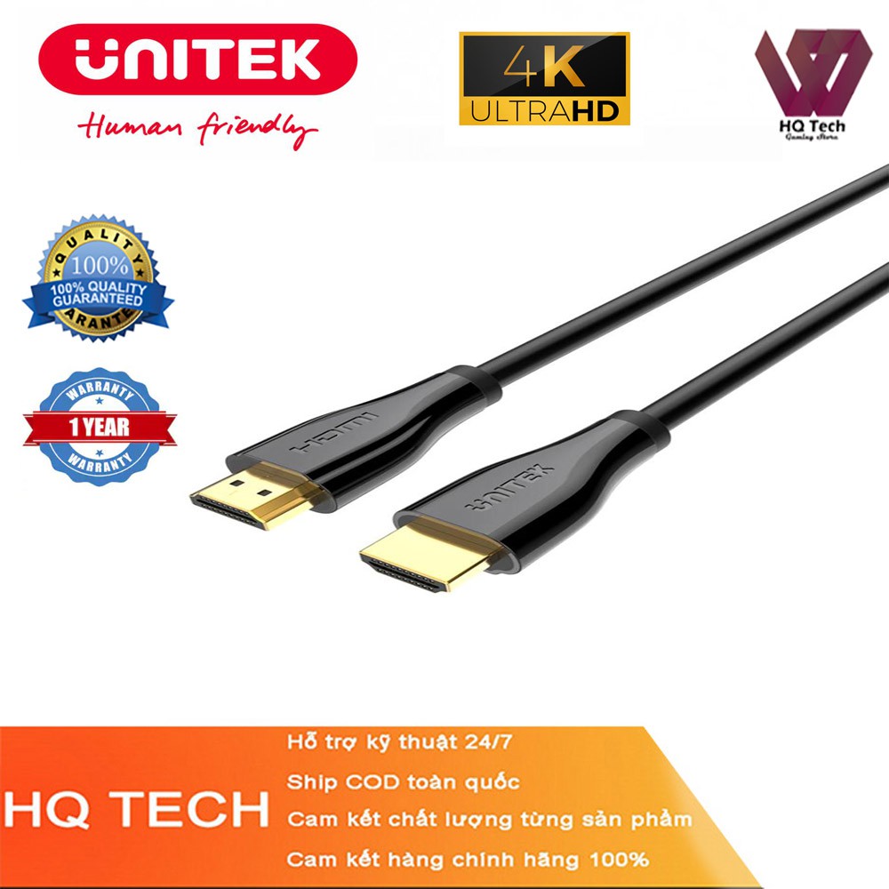 Cáp HDMI 2.0 4K@60Hz 18Gbps Premium Unitek C1049GB (Siêu cao cấp)
