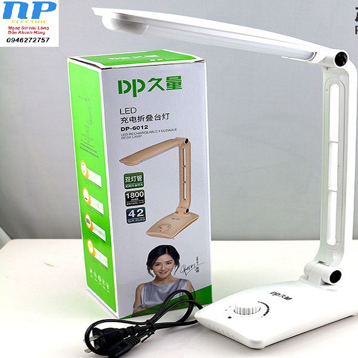 [DP ELECTRIC] Đèn Bàn Học DP Sạc Chống Cận Thị 42 Bóng Led - DP 6012