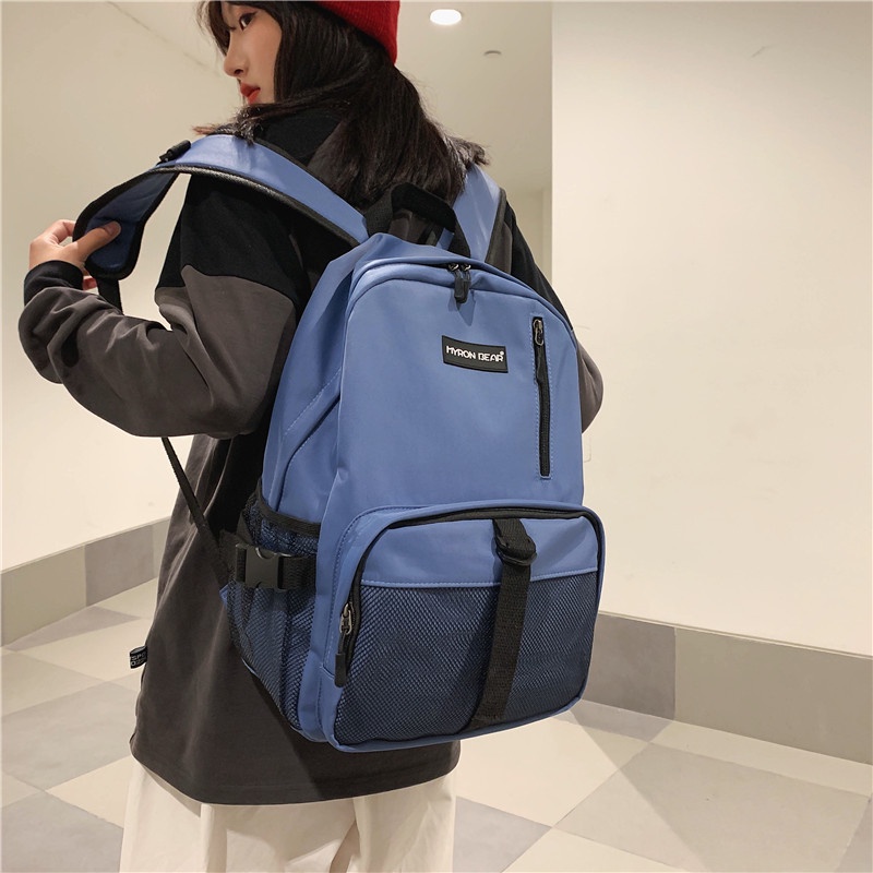 Balo PRETTYZYS sức chứa lớn phong cách ulzzang thời trang Hàn Quốc cho nam và nữ 15.6