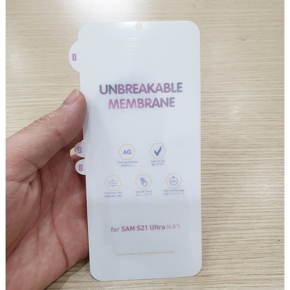 Miếng dán PPF nhám Samsung Galaxy S21 Ultra chống trầy xước 2 mặt