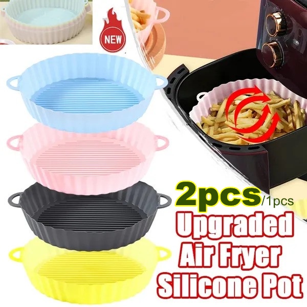 Nồi Chiên Không Dầu Chống Dính Bằng Silicone Sử Dụng Nhiều Lần Hình Tròn