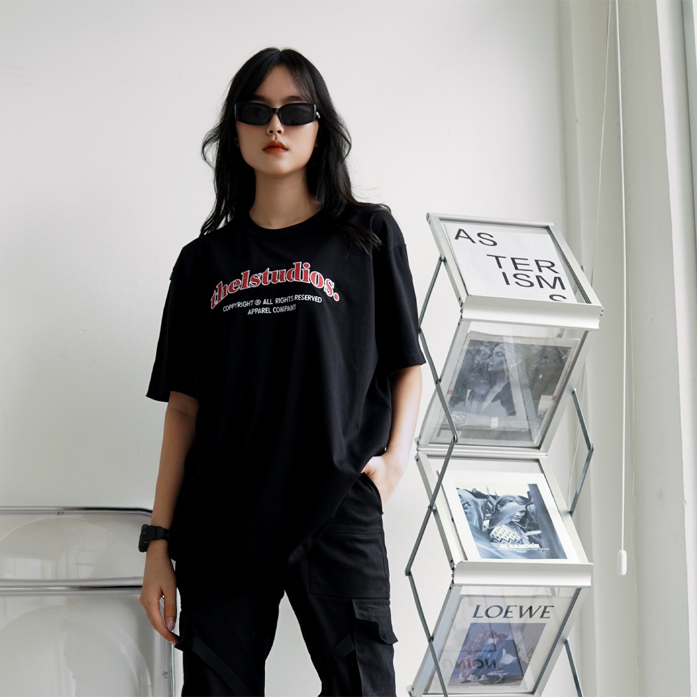 Áo thun THELSTUDIOS Signature Đen ver1.0