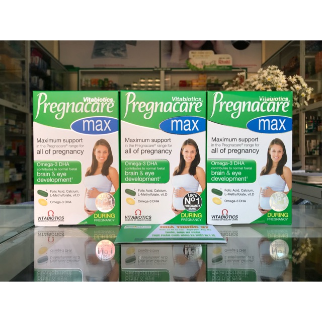 Vitamin Pregnacare Max 84 Viên bổ sung sắt, canxi, acid folic, Dha cùng các vitamin khoáng chất thiết yếu cho bà bầu