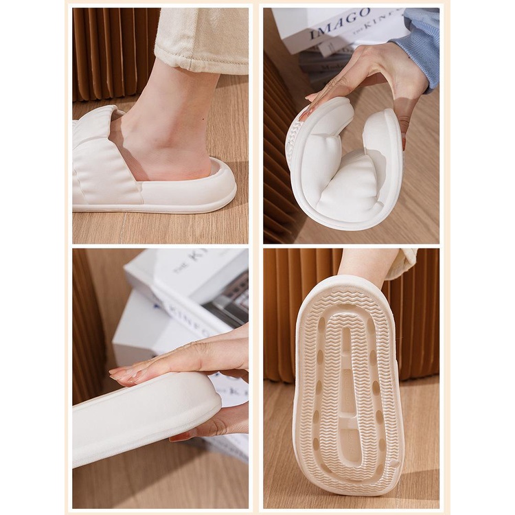 Dép bánh mì nữ, dép đế độn siêu nhẹ chất liệu EVA size kép 36-41 [Lù store]