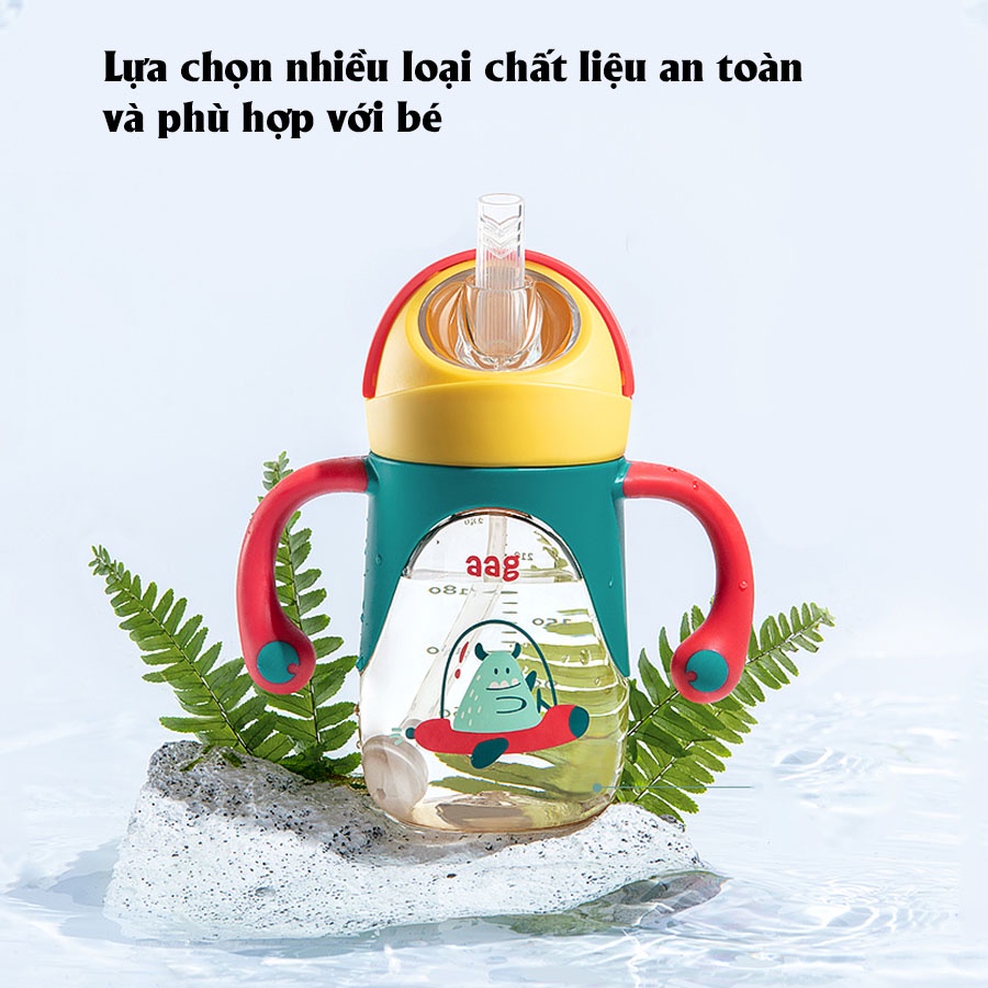 Bình uống nước cho bé AAG2007018 bình tập uống chống sặc 240ml