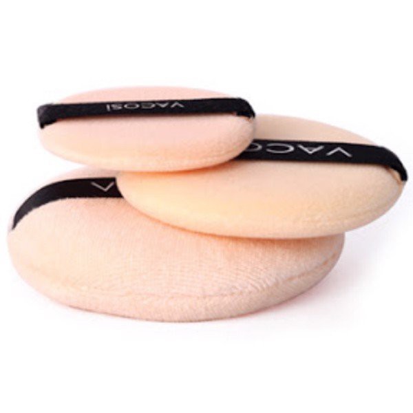 Bông phấn phủ khô tròn nhỏ Vacosi Small Round Puff (BP01) #2 cái