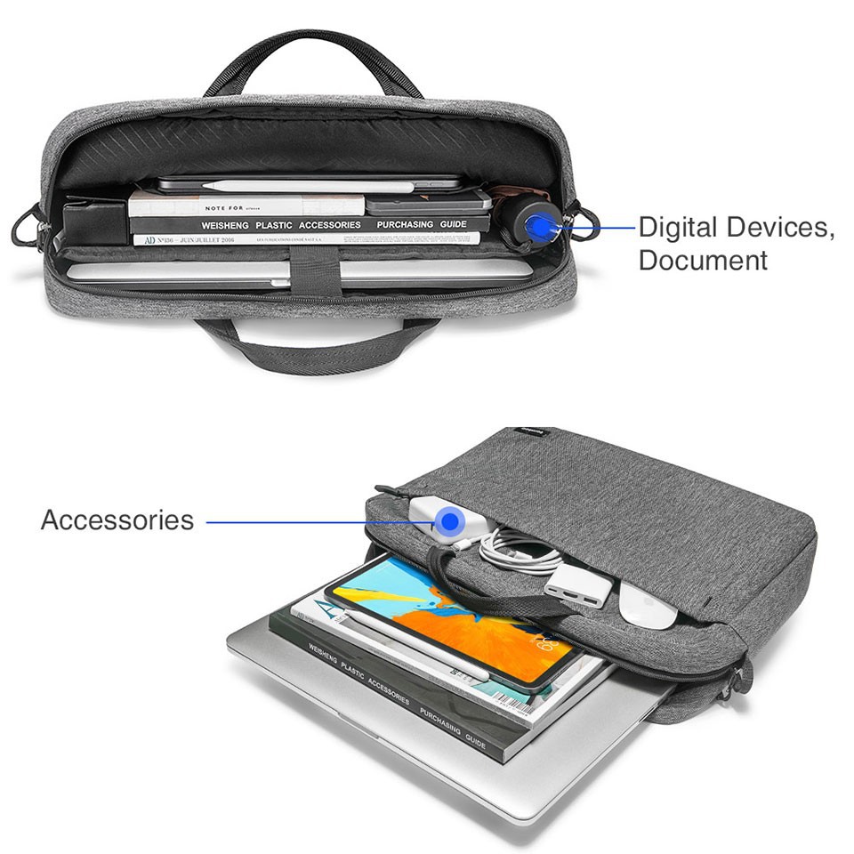 TÚI XÁCH TOMTOC SHOULDER BAG FOR ULTRABOOK 13/15/16 INCH A51-E01G | BigBuy360 - bigbuy360.vn