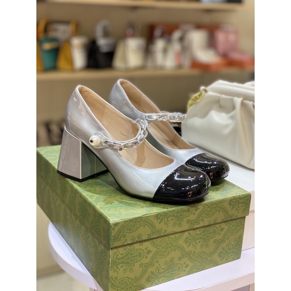 Giày cao gót miu miu xích ngọc 7p fullbox