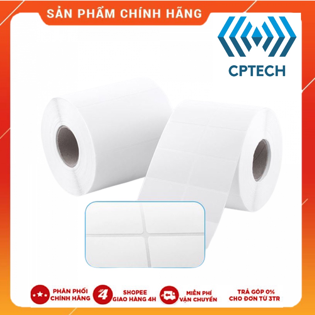 IN MỰC - Giấy In Mã Vạch 2 Tem 50x70 mm - Giấy In Tem 2 Hàng 5x7 cm (Cuộn 50 Mét)