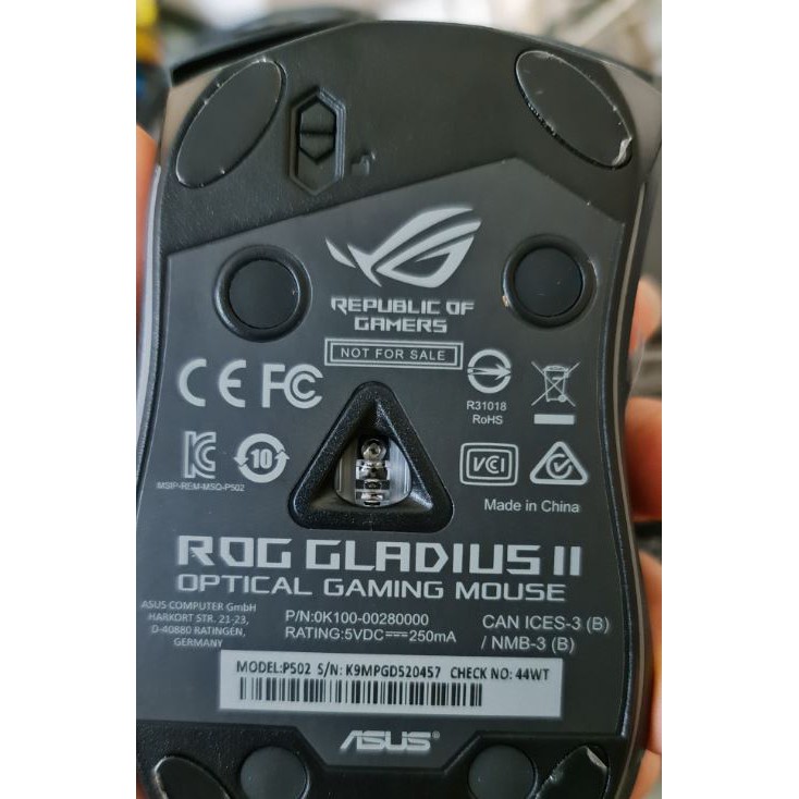 Chuột máy tính Asus Gaming  Asus ROG Gladius II P502