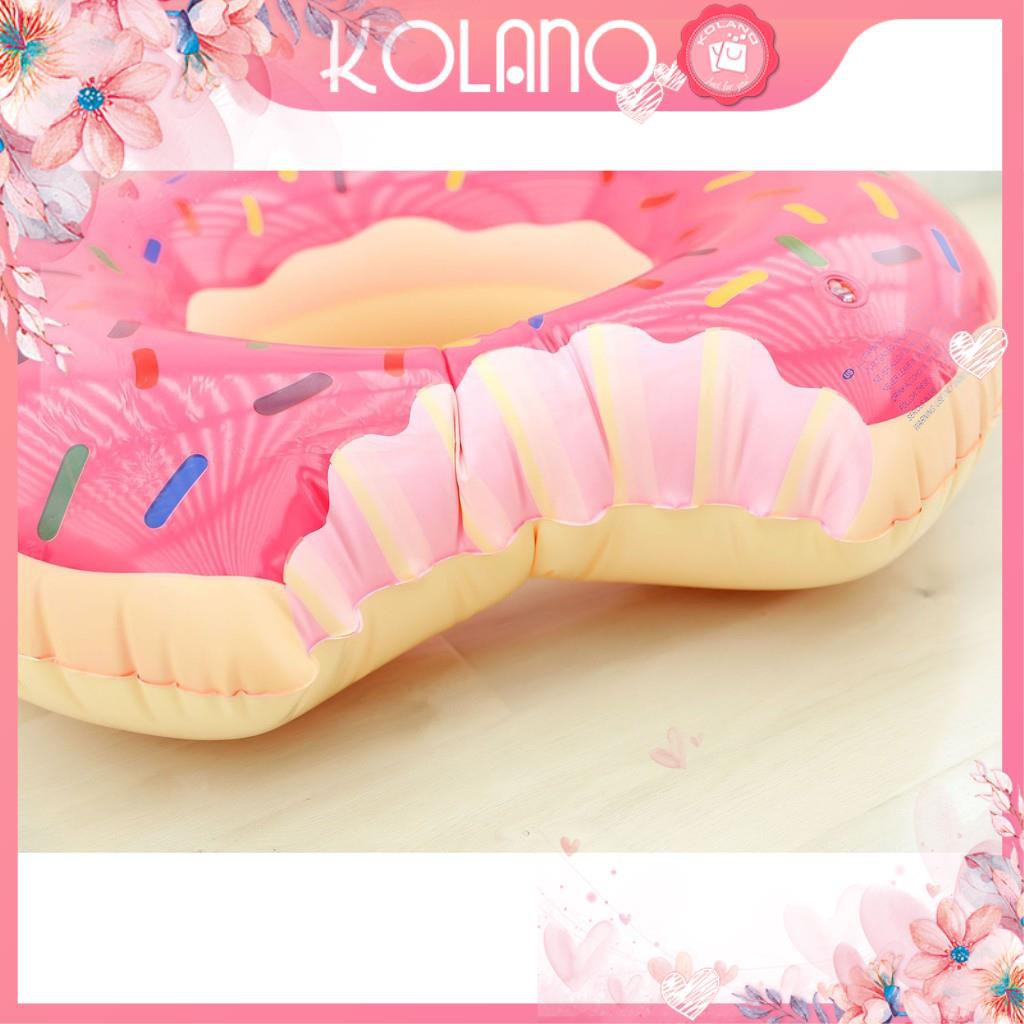 Phao bơi trẻ em KOLANO size 60 cm cho bé tập bơi an toàn hình bánh vòng Donut dễ thương SS-001301